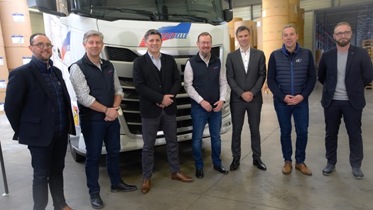 Remise de cl Groupe Coquelle par TH Trucks et DAF Trucks France