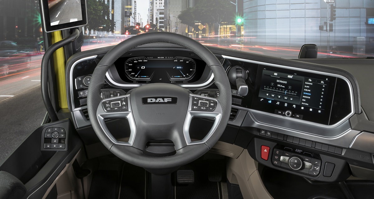 Highclass dashboard in New Generation DAF trucks widescreen